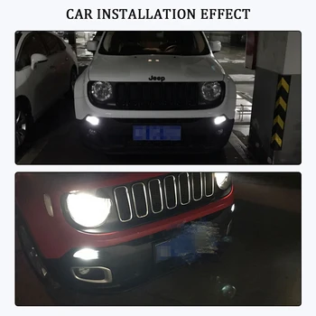 KAMMURI (2) Xenon White Žiadna Chyba 1157 P21/5W Auto LED Žiarovky Pre Jeep Renegade 2016 2017 2018 LED DRL Náhradné Žiarovky