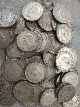 Kanadský 50 Cent-bod Striebornú Mincu George Vi Váži 11.5 Gramov Staré Reálne Striebro Pôvodných Mincí, Zberateľských Mincí 1 ks