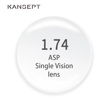 KANSEPT 1.74 Index Predpis Okuliare Krátkozrakosť Značky Objektív Jasné Okuliare Tvrdo proti Poškriabaniu Asférické Optické Šošovky