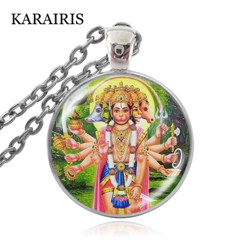KARAIRIS Nové Plavidlá Hinduistickej Umenie Pána Hanuman Indiánske Náhrdelníky Mystic Liečivé Terapie Hinduizmus Náhrdelník Prívesok, Ručne vyrábané Šperky