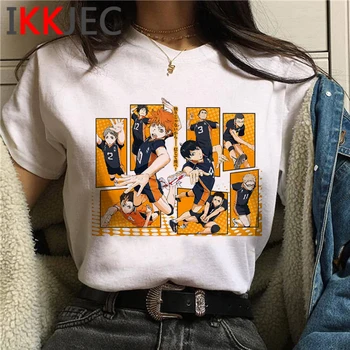 Karasuno Haikyuu Harajuku Kawaii T-shirt Ženy Femme Legrační Karikatúra Oya Oya Oya Kuroo T Shirt Roztomilý Grafiky Tshrit Top Tees Žena