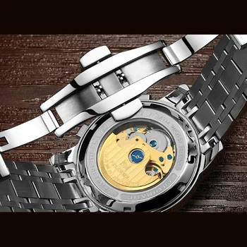 Karneval slávnej značky automatické mechanické hodinky vojenské plnej ocele svetelný nepremokavé potápanie luxusné mužov sledovať relogio hodiny