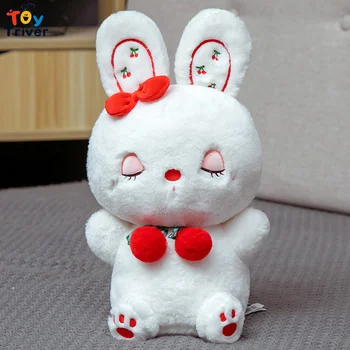 Kawaii Cherry Králik Bunny Plyšové Hračky Triver Vypchaté Zvieratá Bábiku Baby Deti, Dievčatá, Deti Narodeninám Domov Miestnosti Dekorácie
