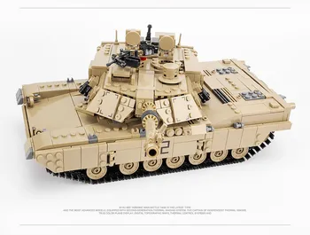 KaZi Abrams M1A2 Nádrže Sady Vojenské americkej Armády v 2. Svetovej Vojne WW2 Dialo Súpravy Stavebné Bloky, Hračky pre Deti,