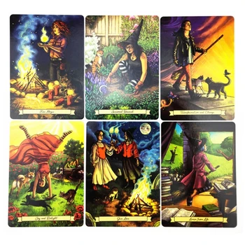 Každodenné Čarodejnice Oracle 40 Karty Paluby Tarots Anglické Rodiny Strany Stolová Hra, Astrológia, Veštenie Osudu