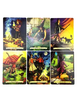 Každodenné Čarodejnice Oracle 40 Karty Paluby Tarots Anglické Rodiny Strany Stolová Hra, Astrológia, Veštenie Osudu