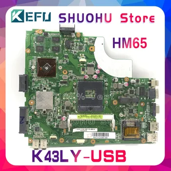 KEFU Pre ASUS K43LY K84LY K84HR X84HR K43L X44H X84H Notebook Doske Testované prácu pôvodnej Doske