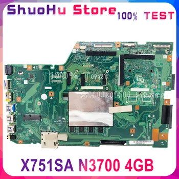 KEFU X751SA Pre ASUS X751SJ X751SV X751S Notebook Doske Testované prácu pôvodnej Doske CPU 4GB N3700