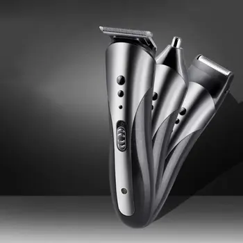 KEMEI zastrihávač nabíjateľná elektrický holiaci strojček pre mužov fúzy britva electric multi-function hair clipper set
