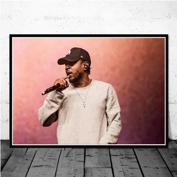 Kendrick Lamar Hip Hop Rap Hudba Spevák A Rapper Star Plagát Vytlačí Umelecké Plátno Olej Maľovanie Obrazov Na Stenu Obývacia Izba Domova