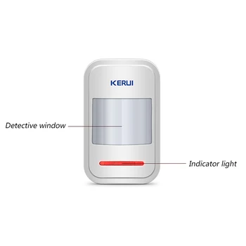 KERUI 433 MHz PIR Bezdrôtový Smart Infračervené Monitorovania Pre KERUI Systému Alarmu GSM PSTN Autodial Home Security Detektor Vnútorné