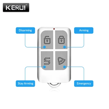 KERUI Bezdrôtové Diaľkové Ovládanie Tlačidlo Snímača Keychain Pre Dotyková Klávesnica Panel GSM PSTN WIFI 2G 3G Home Security Systém proti Vlámaniu