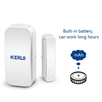 KERUI Bezdrôtový Dverí Magnetický Senzor Detektora Pre Dotyková Klávesnica Panel GSM PSTN Home Security Poplachové Hlasové Alarm Systém