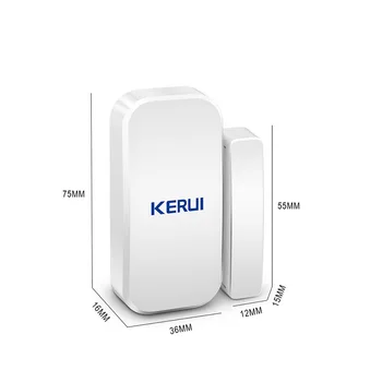 KERUI Bezdrôtový Dverí Magnetický Senzor Detektora Pre Dotyková Klávesnica Panel GSM PSTN Home Security Poplachové Hlasové Alarm Systém