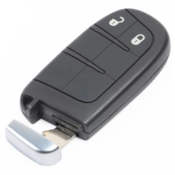Keyecu 2 Tlačidlá Smart Remote Auto príveskom, 433Mhz s ID46 Čip pre Chrysler 300,pre Jeep,pre Dodge,pre Fiat, M3N-40821302