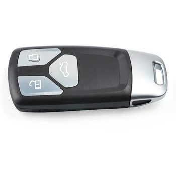 Keyecu 4M0 959 754 AJ T Smart Remote Auto príveskom, 3 Tlačidlá 433MHz pre Audi TT A4 A5 Q5 Q7 S5 SQ5 - 4M0959754AJ, 4M0959754T