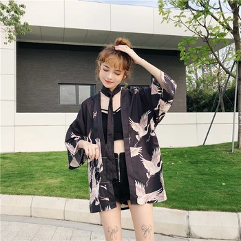 Kimono cardigan tunika dámske topy a blúzky lete roku 2020 dámy topy kimono žena Japonský boho oblečenie dropshipping AA001