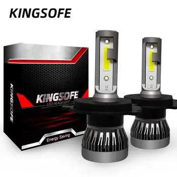 KINGSOFE Auto LED Žiarovky Svetlometu Svetlo Hi/Lo Lúč Auta 6000K HID Biela pre H1 H4 H7 H11 9005 9006 9012 Univerzálny Auto Príslušenstvo