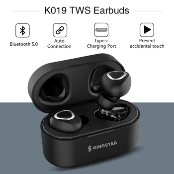 KINGSTAR Typ-c Bezdrôtové Bluetooth Slúchadlá Touch Ovládania Stereo Slúchadlá HD Batéria 300mAh Slúchadlá, Vysoká kvalita zvuku TWS