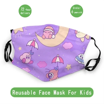 Kirby Nočnej Oblohe Marieli Deti Non-Jednorázové Masky Kawaii Vzor Anti Maska Proti Prachu Ochrana Kryt Respirátor Utlmiť