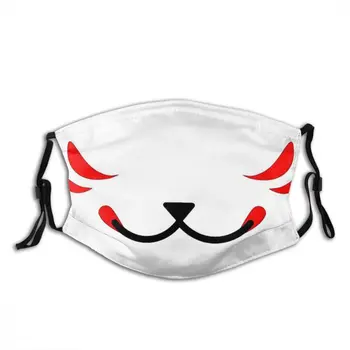Kitsune Textílie Tvár Masque Ochrany Demon Fox Adulte Masky S Filtrami