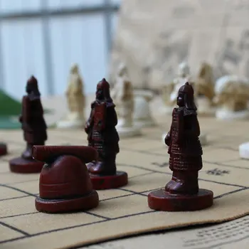 Klasická Čínska Terra Cotta Bojovníkov Šach Hra Zberateľstvo Zábavné Darčeky