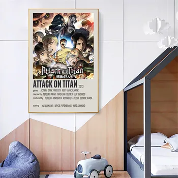 Klasické Anime Hayao Miyazaki Tokio Vlkolak Útok na Titan Môj Hrdina Akademickej obce NARUTO Domova Plagát, Spálne, Detský Dekoratívne