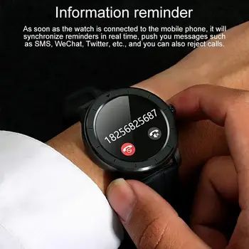 Klasické Multi-dial Mužov Business Smart Hodinky Dotykový Displej Profesionálny Vodotesný Smartwatch Srdce-monitorovanie Fitness Náramok