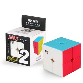 Kocka 2X2 Magic Cube 2 2 Kocky 50 mm Rýchlosť Vrecku Nálepky Puzzle Kocky Profesionálne Vzdelávacie Hračky pre Deti Používať na Zápas