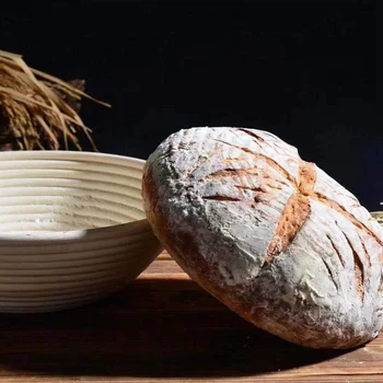 Kolo Banneton Korektúry Kôš Set – Brot forme Nebielenej Prírodný Trstinový Pečenie Chleba Auta S Handričkou Linkovej