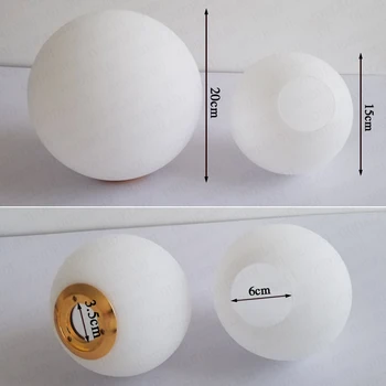 Kolo loptu sklenený prívesok tienidlo vysokej teplote proti výbuchu non-deformovateľné mliečne sklo loptu stôl tienidlo