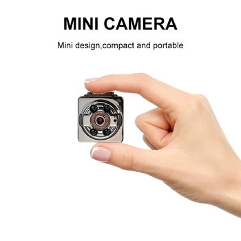 Kompaktný Mini Ature Kamery, špionážne 1080P Full HD Nočné Videnie Kamery, Neviditeľné 360 Stupeň Športové Kamery DV DVR špionážne Nástroje Cam 2020