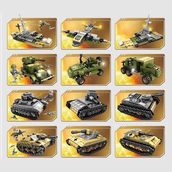 Kompatibilné bloky Hračky Vojenská Technika Železa Ríše Nádrž Stavebné Bloky Zbraní Vojnové Vozy Vojakov Tvorivé Tehly Model