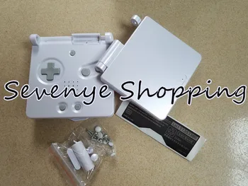 Kompletné Bývanie Škrupiny pre GBA SP Gameboy Advance SP Konzoly Prípade, Biela Farba