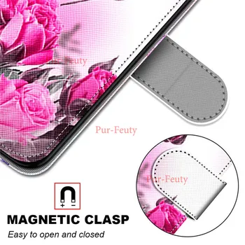 Kompletný ochranný mobilný telefón puzdro pre Samsung Galaxy A71 A 71 SM-A715F A715 Luxusné módne vízia maľované kožené peňaženky kryt