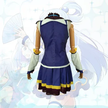 KonoSuba Božie Požehnanie na tento Nádherný Svet Aqua Topy, Šaty Jednotné Oblečenie Anime Cosplay Kostýmy, Parochne Topánky