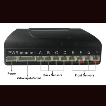 Koorinwoo Auto Parkovacie Senzory Parktronic 8 Radary Alarm Reproduktorov Predná Kamera Auta parkovacia kamera Parkovací Video 12V Systém