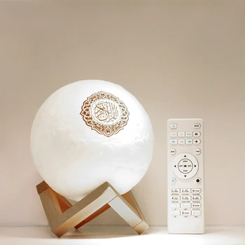 Korán, Bluetooth Reproduktor Mesiac Lampa s Podporou Polica APP Riadenie Nočné Svetlo