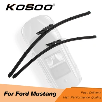 KOSOO Pre Ford Mustang modelový Rok Od roku 2000 Do Roku 2017 Auto Auto Stieračov čelného skla Fit Hák/Pinch Tab Zbraní Prírodného Kaučuku