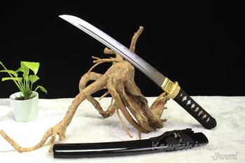 Kované Damasku Ocele Samuraj Meč Ručné Japonský Tanto /Wakizashi Full Tang Ostrosť Pripravený Pre Rezanie
