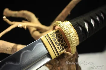 Kované Damasku Ocele Samuraj Meč Ručné Japonský Tanto /Wakizashi Full Tang Ostrosť Pripravený Pre Rezanie