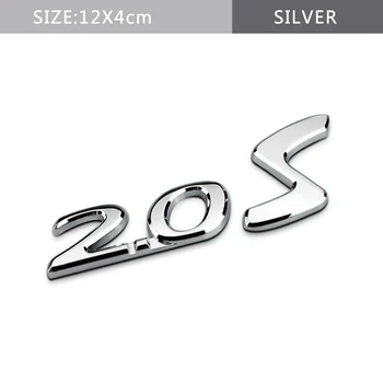 Kovové 3D 2.0 S Logom Auto Zadný Kufor Znak Chvost Dekorácie Odznak Nálepka Pre Mazda 3 5 6 CX5 CX7 Axela Toyota Camry Príslušenstvo