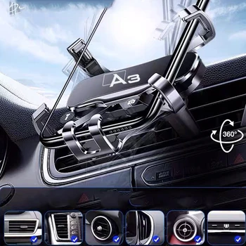 Kovové Držiaka Telefónu Auto Navigáciu, Mobilný Telefón Držiak na Stenu Podpora Pre Audi A3 A4 A5 A6 A7 A8 auto príslušenstvo