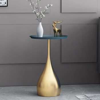 Kovové farby plavidlá, Nordic strane tabuľky kombinácia všetkých-zápas jednoduché kreatívne svetlo luxusné železa čaj stôl dekorácie a praktické l