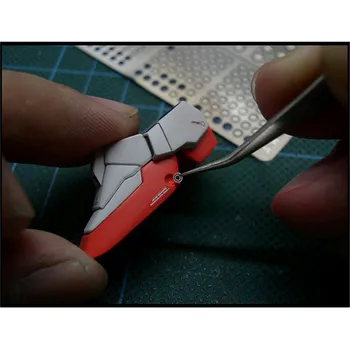 Kovové Plechové Pelety / Konkávne / Sférické / Bit / Vŕtacia Hlava Pre HD Gundam Model Detail Transformácie Leptané