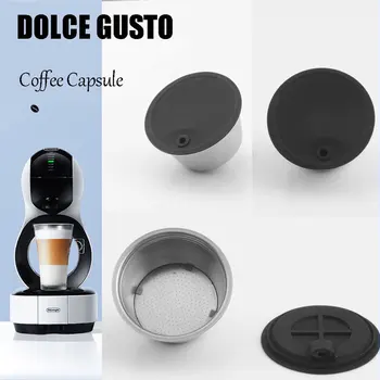 Kovové Rusable Kávových Kapsúl Nerezová Oceľ Filter pre DOLCE GUSTO EDG Lumio Naplniteľné Filter Dripper Tamper