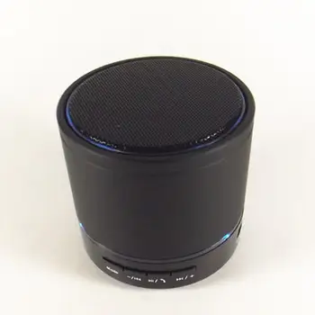 Kovové Super Mini Bezdrôtové Bluetooth Reproduktor Prenosný Malý Vreckový s Mikrofónom LED Ťažký Bass Reproduktor