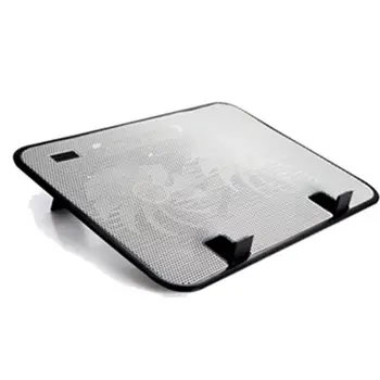 Kovový Panel, Dual Fan Notebook Cooler Tiché Chladenie Notebooku Pad Stojan na 14\