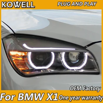 KOWELL Auto Styling pre BMW X1 E84 led svetlomety 2009 2010 2011 2012 2013 E84 led drl HID AUTA Bi Xenon Šošovky, nízke svetlo