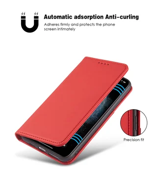 Kože Flip puzdro pre Samsung Galaxy Note 20 10 9 S20 Ultra S10 S10e Plus A51 A71A81 A91 A41 A31 A11 A21 A70 A50 A30 A20 Kryt